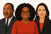 Martin Luther King Jr., Oprah Winfrey, Jacinda Ardern