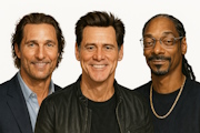 Matthew McConaughey, Jim Carrey, Snoop Dogg